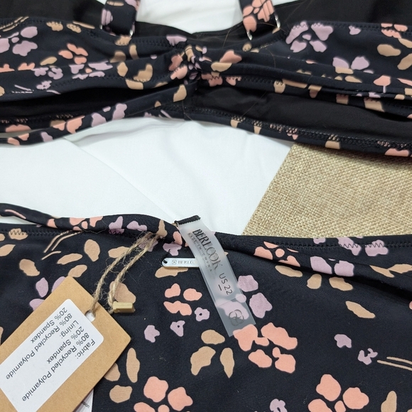 BNWT / Berlook / US 22 / Pleated Plus Size Bikini Set - Picture 4 of 4